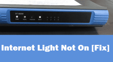 fix-Internet light not on in router