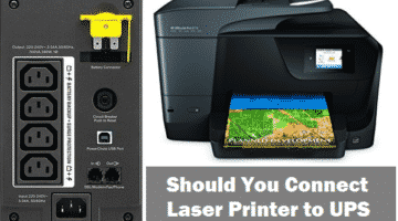 shouldn't conect printer to UPS