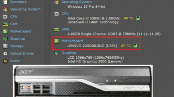 find motherboard details