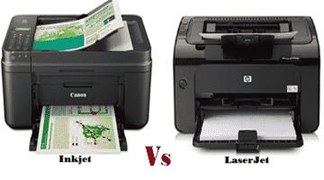 inkjet vs laserjet printer