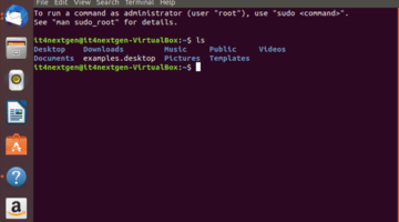 terminal showing commands