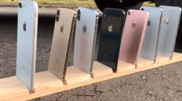 old iphones on display to sell