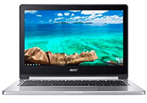 screenshot of Acer laptop in silver and black combination