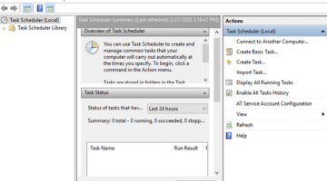 task Scheduler windows10