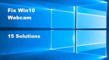 fix windows10 webcam