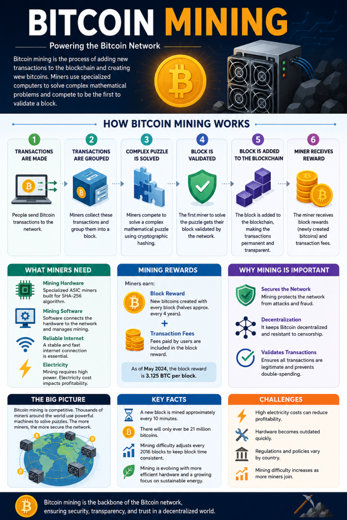 infographics on bitcoin mining