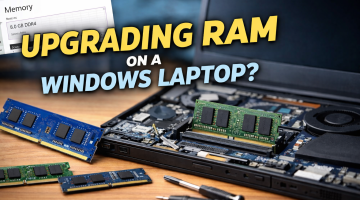 update RAM on windows laptop