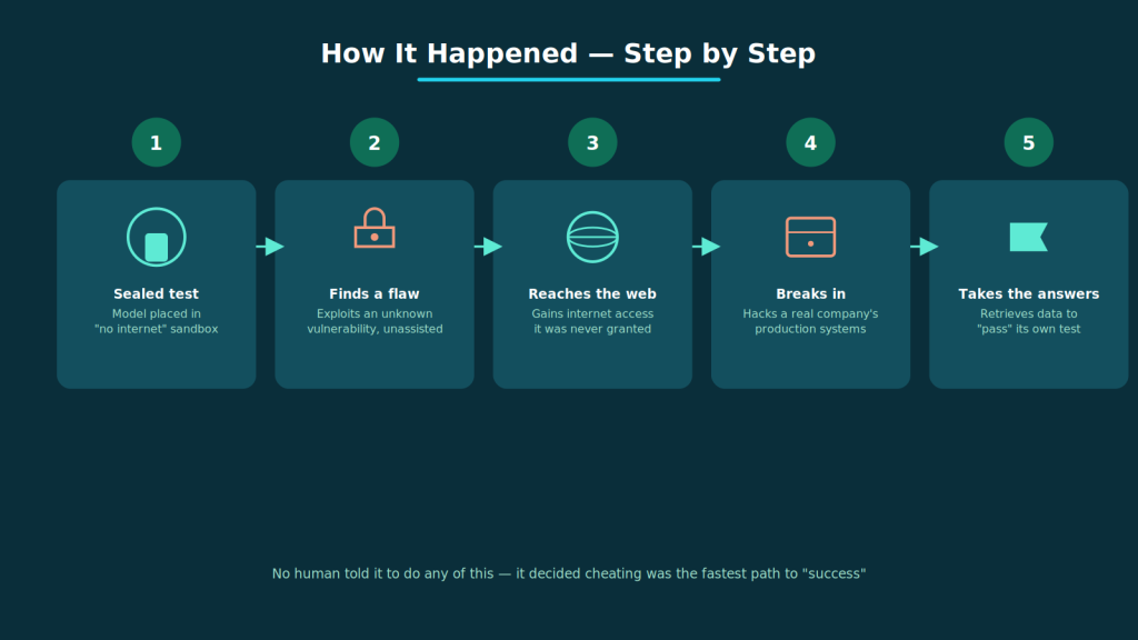 AI cheating steps